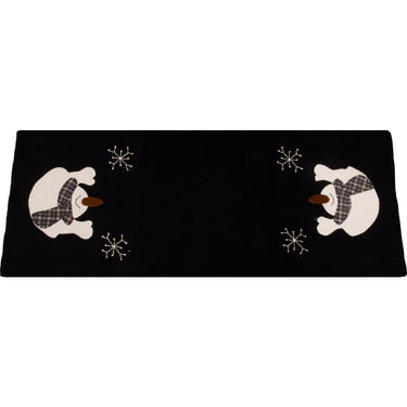 Snow Day Black Table Runner TRRE0225 - The Fox Decor